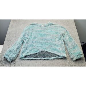 Candies Sweater Women's 2XL Muti Soft Textured Long Sleeve Round‎ Neck Pullover